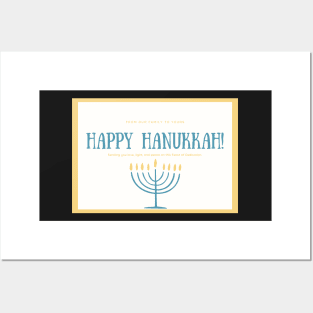 Happy Hanukkah From Our Family to Yours Card Posters and Art